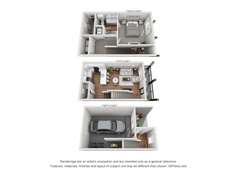 3 bedroom floor plan  apartments for rent in the villas at